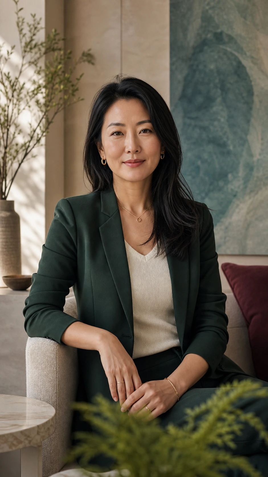 Retrato de Lin Park, perfil ficticio de demostración